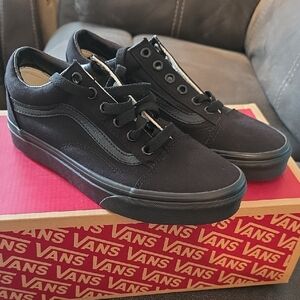 Vans All-Black Canvas Sneakers